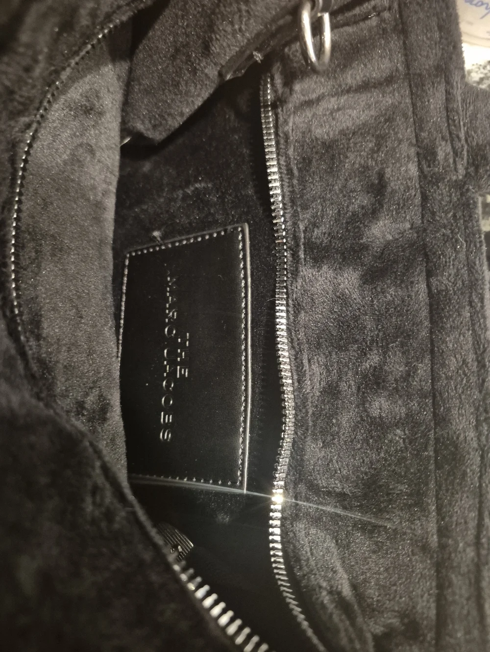 Marc Jacobs Black Velvet 'The Tote Bag' Small Tote - Picture 3 of 9